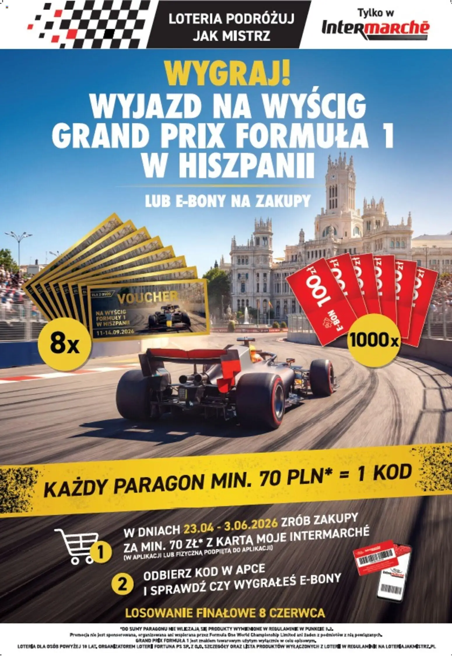 Pogląd gazetki "Intermarche konkurs - Loteria Podróżuj jak mistrz" ze sklepu Intermarche ważnej od 23.04.2026