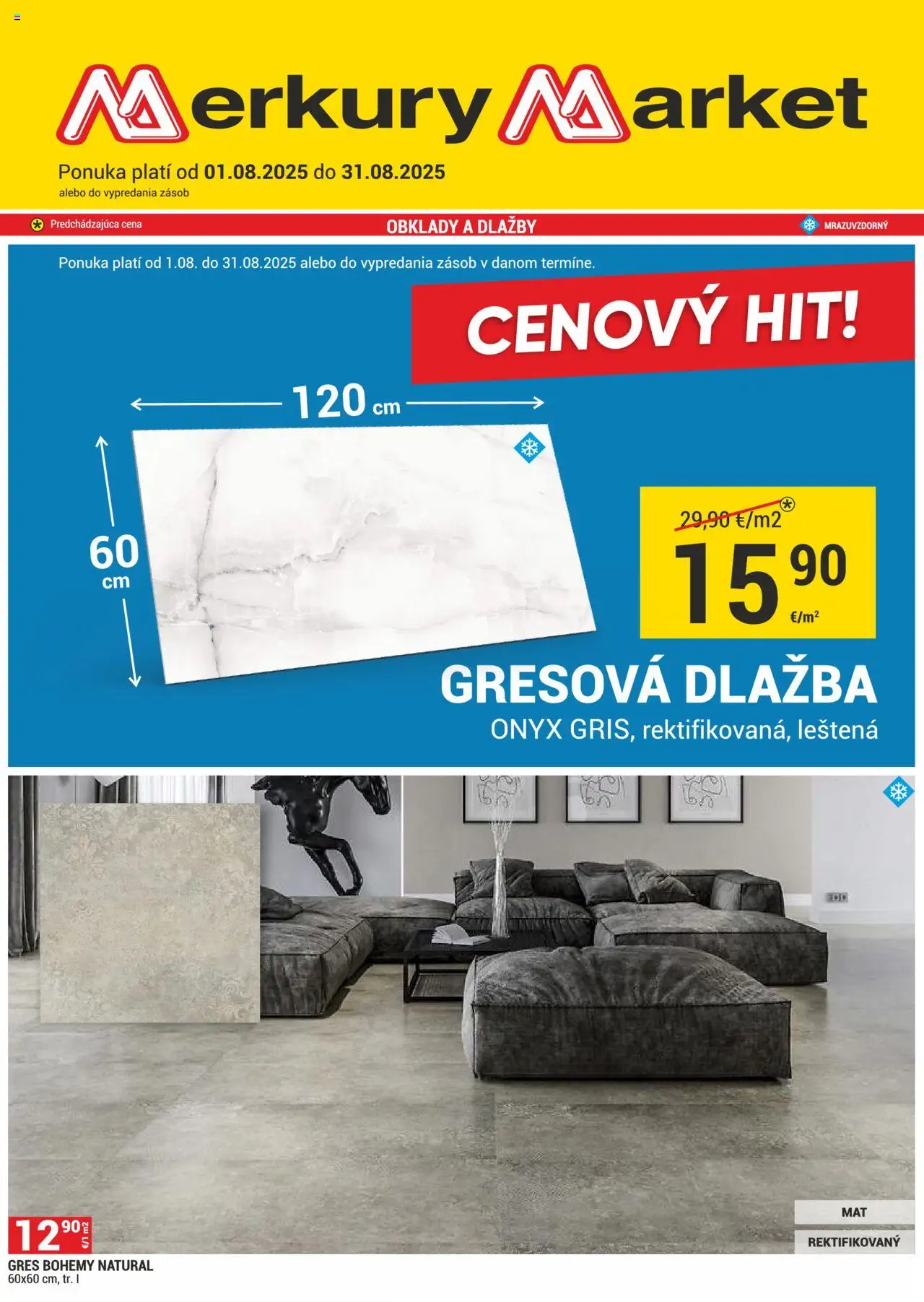 Merkury Market Leták (01.08. - 31.08.2025) - Akčná ponuka