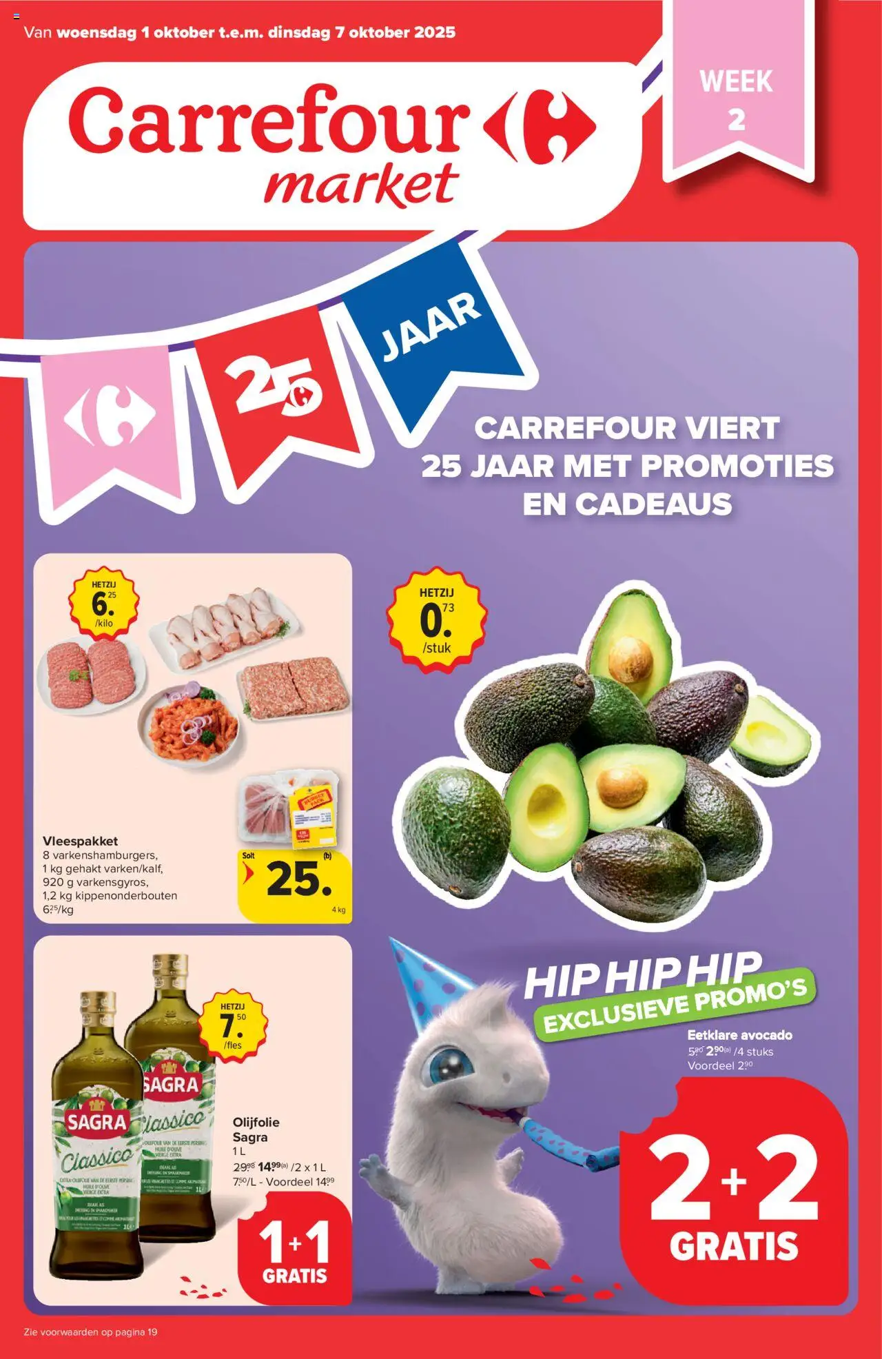 Carrefour market shop Folder week 40 geldig vanaf 01/10/2025 - Paginanummer 1