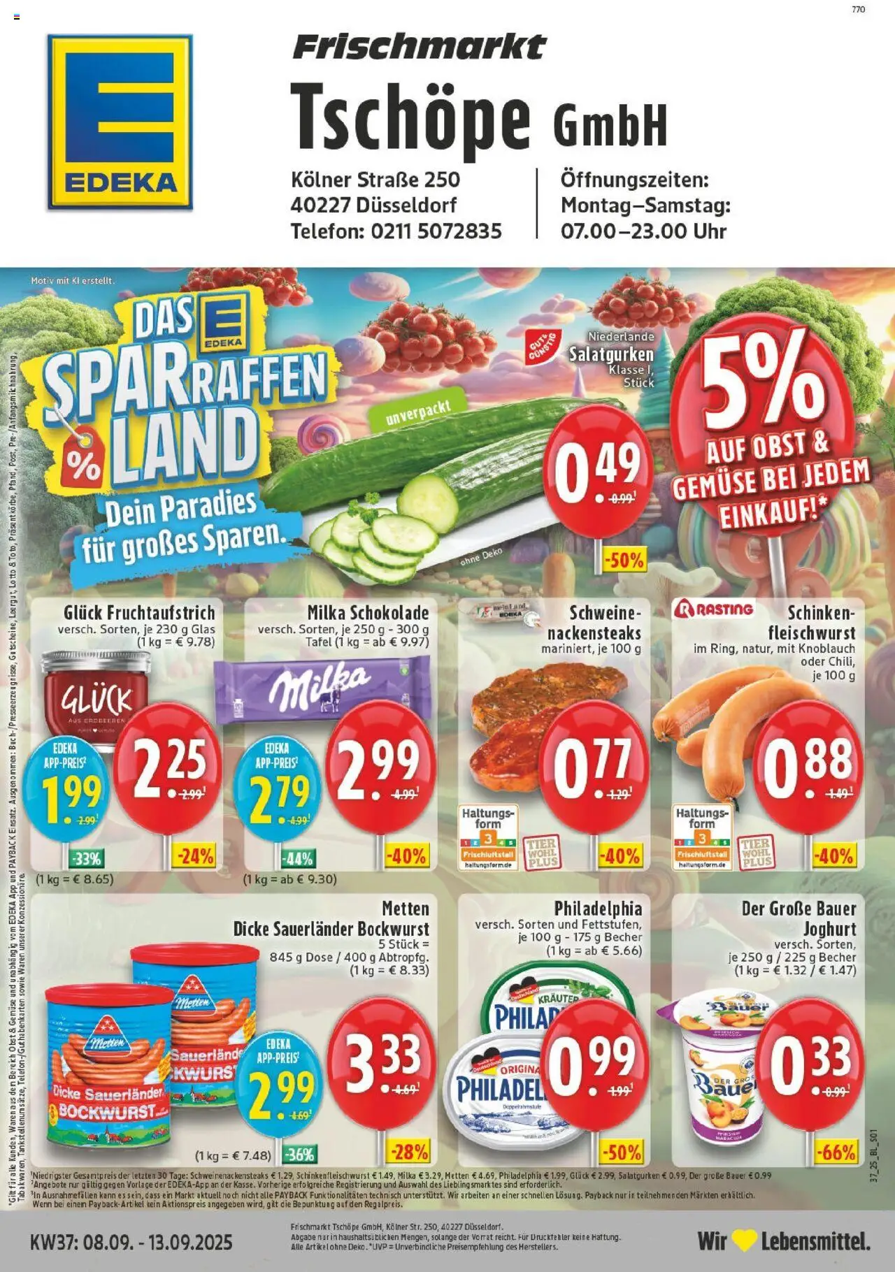 EDEKA Prospekt ab 07.09.2025 - Prospekt Düsseldorf Online