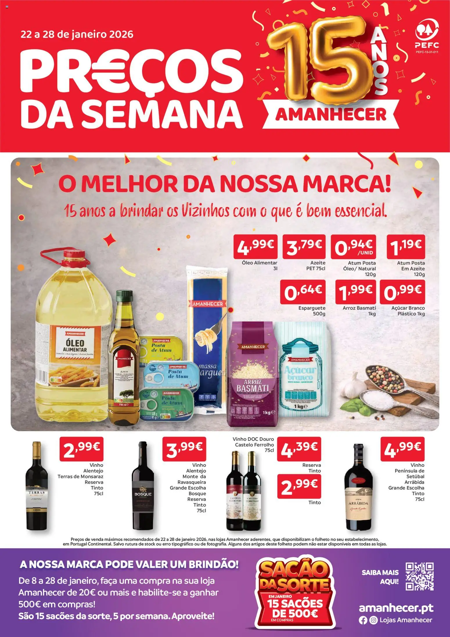 Pré-visualização do folheto da loja Amanhecer válida a partir de 22/01/2026