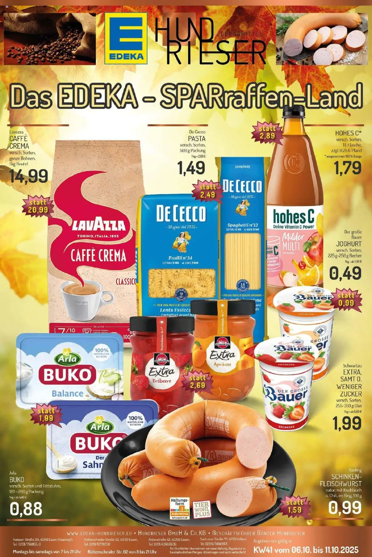 EDEKA Prospekt ab 06.10.2025 - Prospekt Essen - Rüttenscheid Online