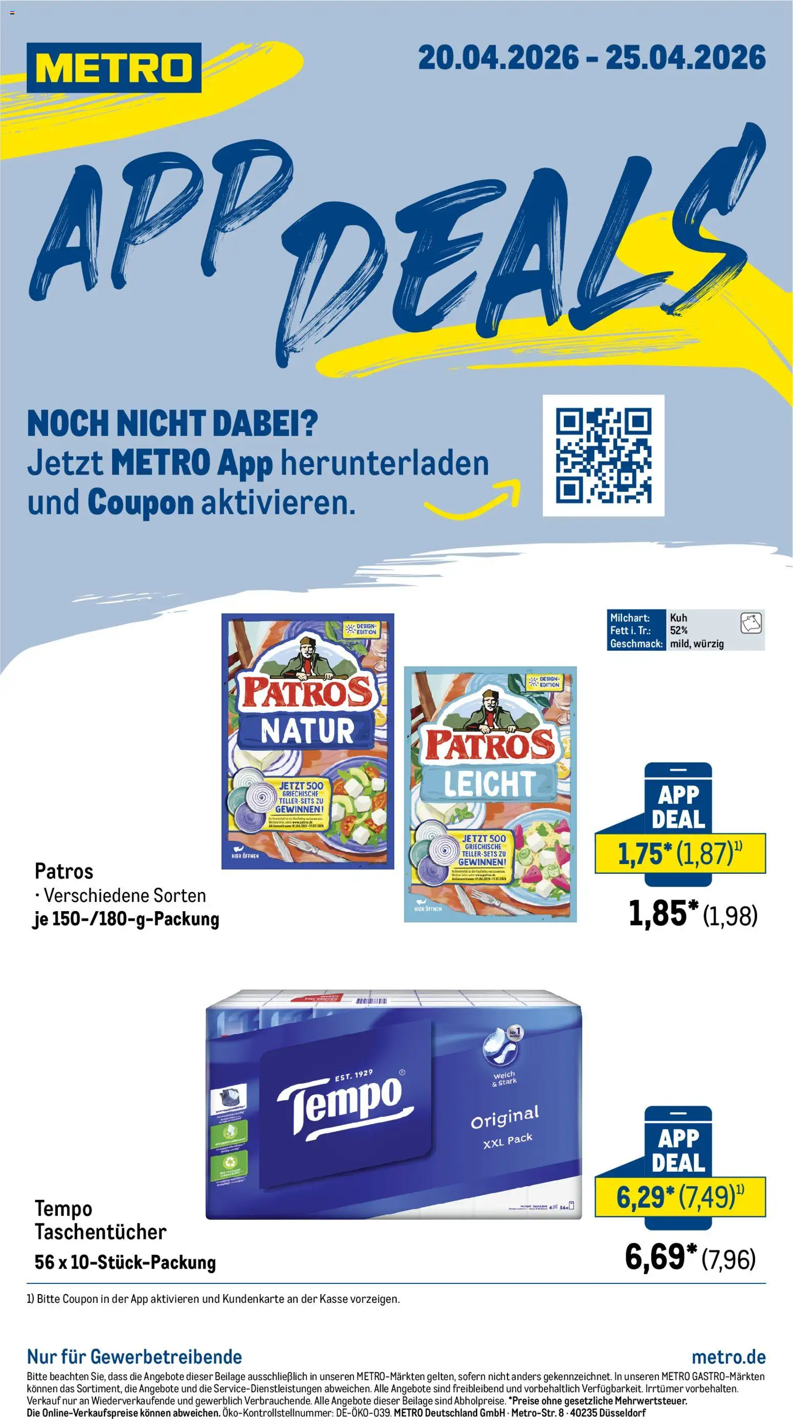 Vorschau von dem Prospekt des Geschäftes Metro, gültig ab dem 20.04.2026
