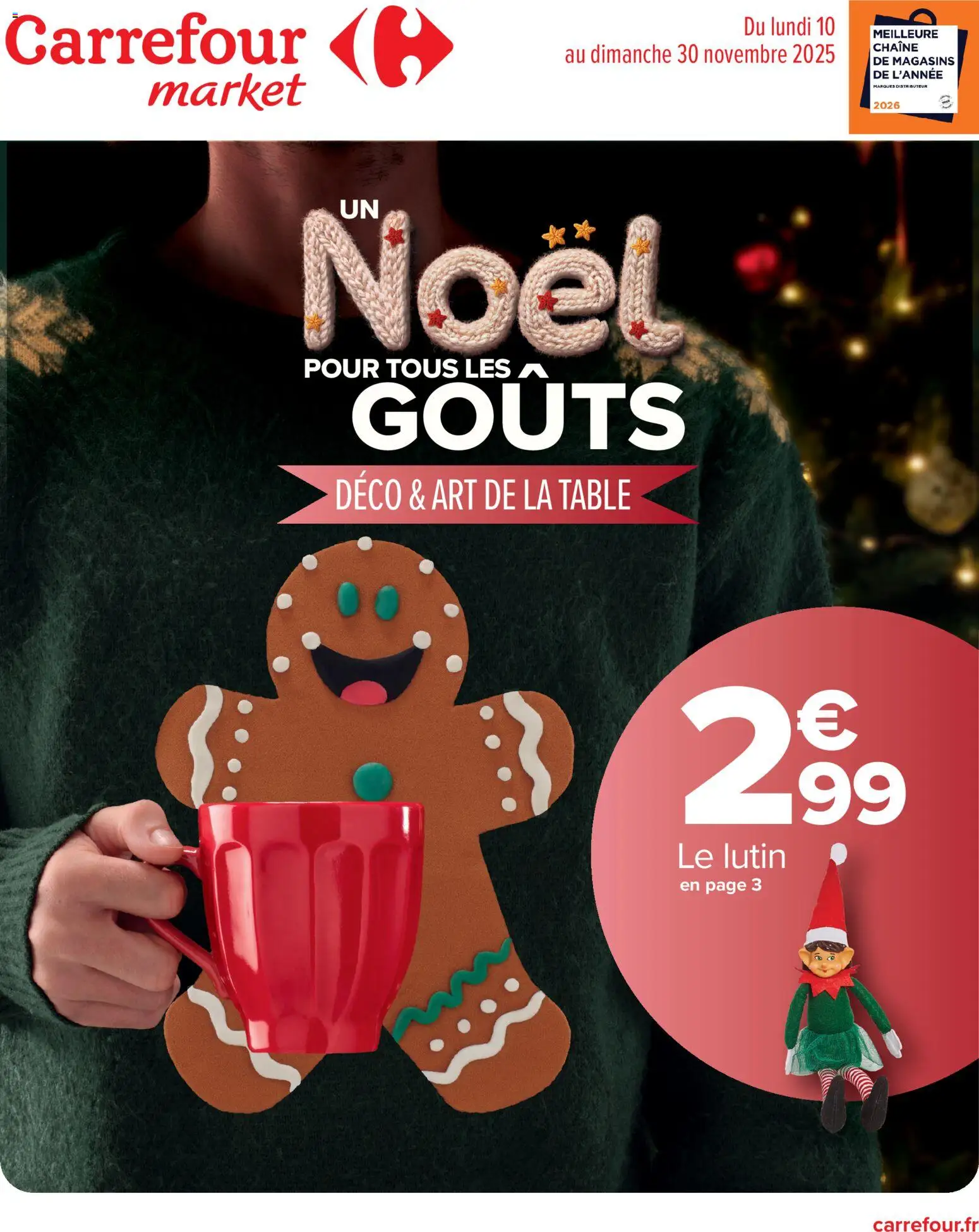 Prévisualisation de Déco et art de la table pour les fêtes du magasin Carrefour Market formulaire valide 10/11/2025