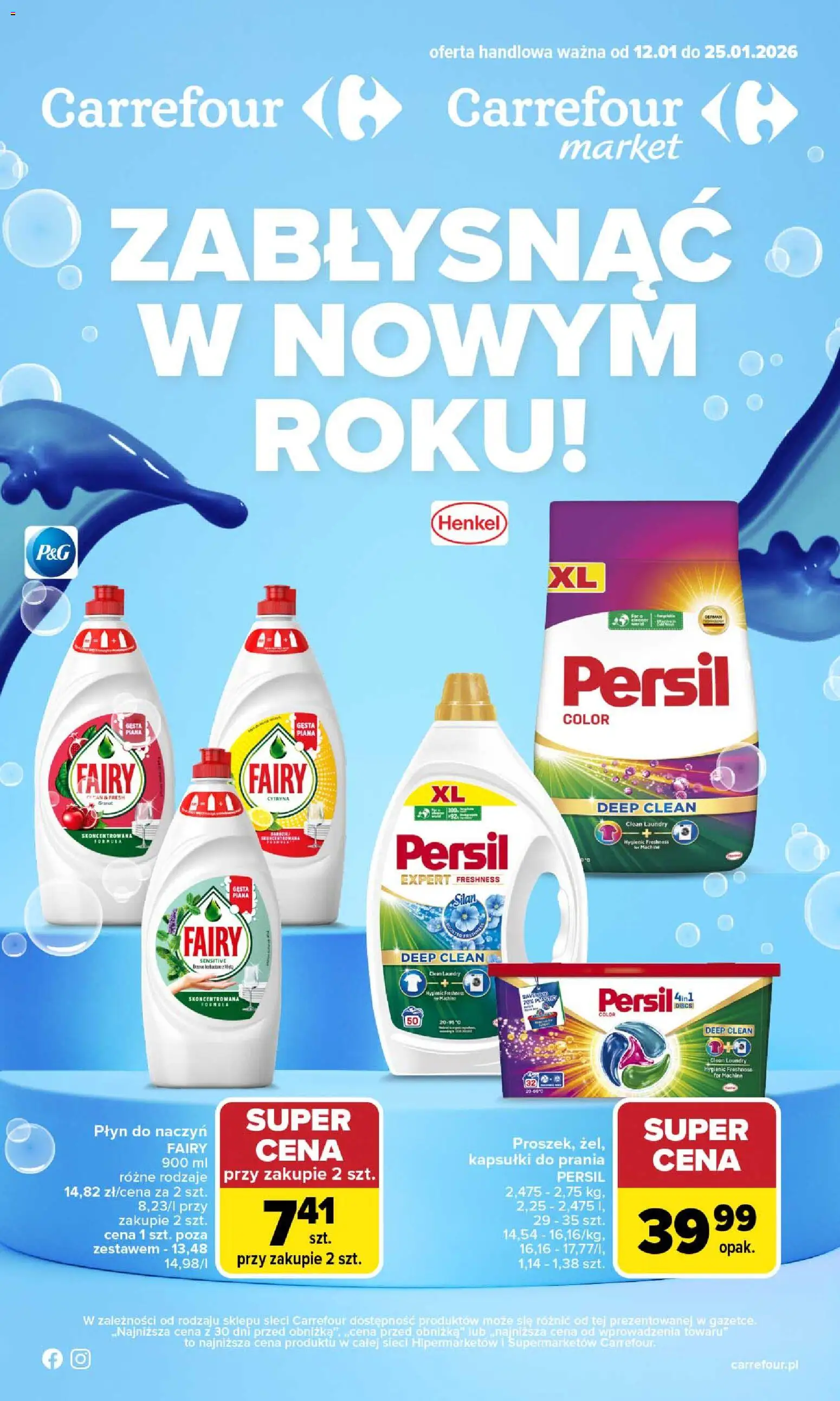 Pogląd gazetki "Zabłysnąć W Nowym Roku" ze sklepu Carrefour ważnej od 12.01.2026
