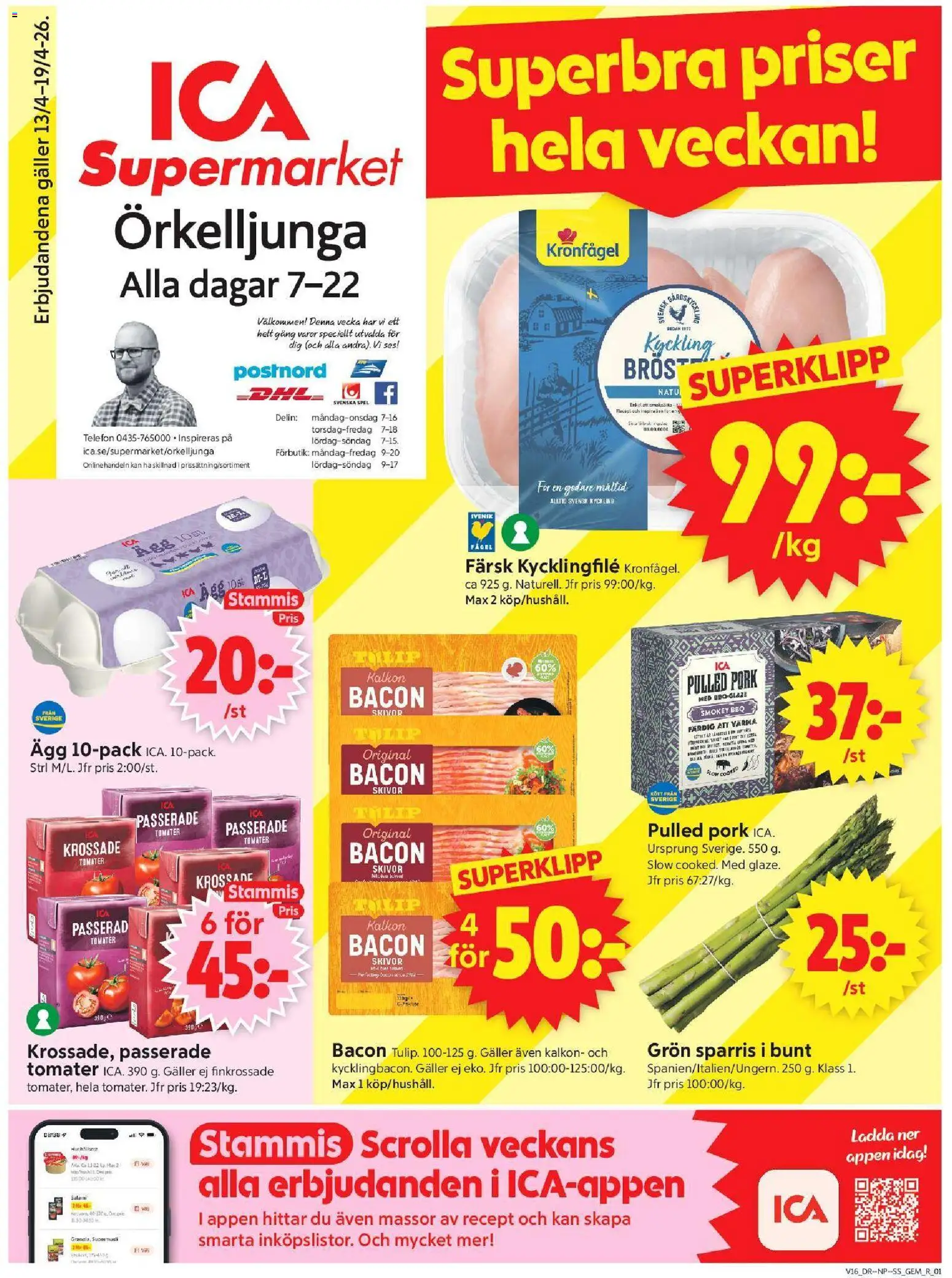 Förhandsgranska reklamblad Örkelljunga från butik ICA Supermarket gäller från 13/04/2026