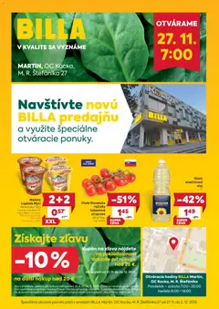 Náhľad Billa letáku platného od 27.11.2025