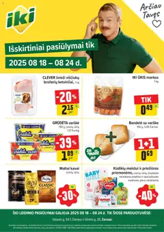 IKI parduotuvės leidinio Leidinys - Specialūs pasiūlymai IKI Zarasai ir IKI Zarasai Dariaus parduotuvės klientams galiojančio nuo 2025.08.18 peržiūra