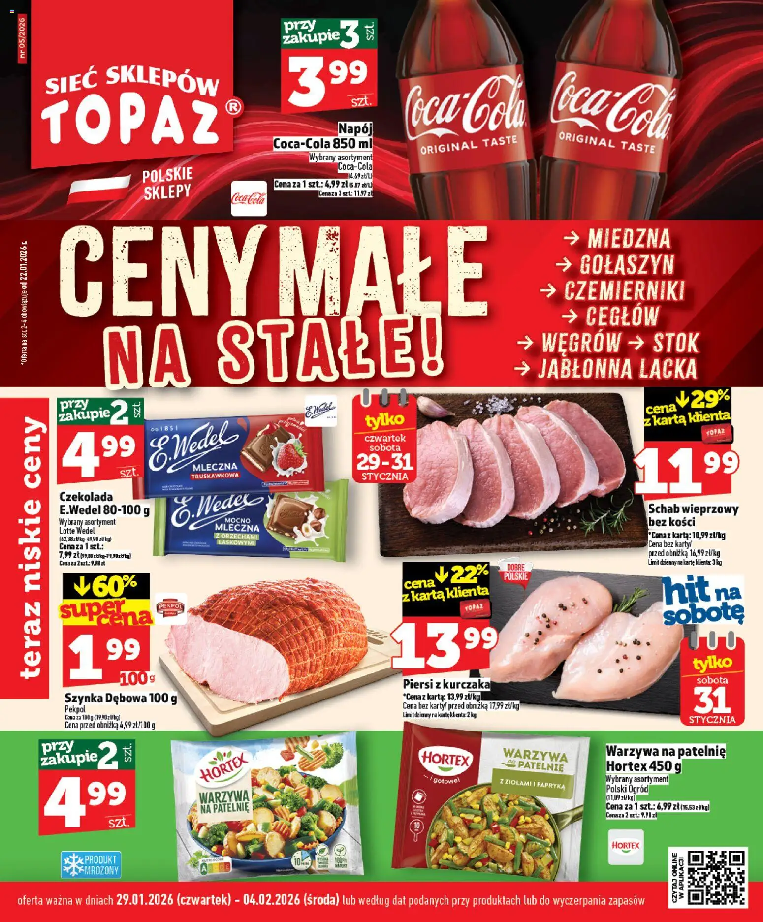 Pogląd gazetki "Ceny małe na stałe" ze sklepu Topaz ważnej od 29.01.2026