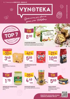 VYNOTEKA parduotuvės leidinio VYNOTEKA leidinys galiojančio nuo 2026.03.30 peržiūra