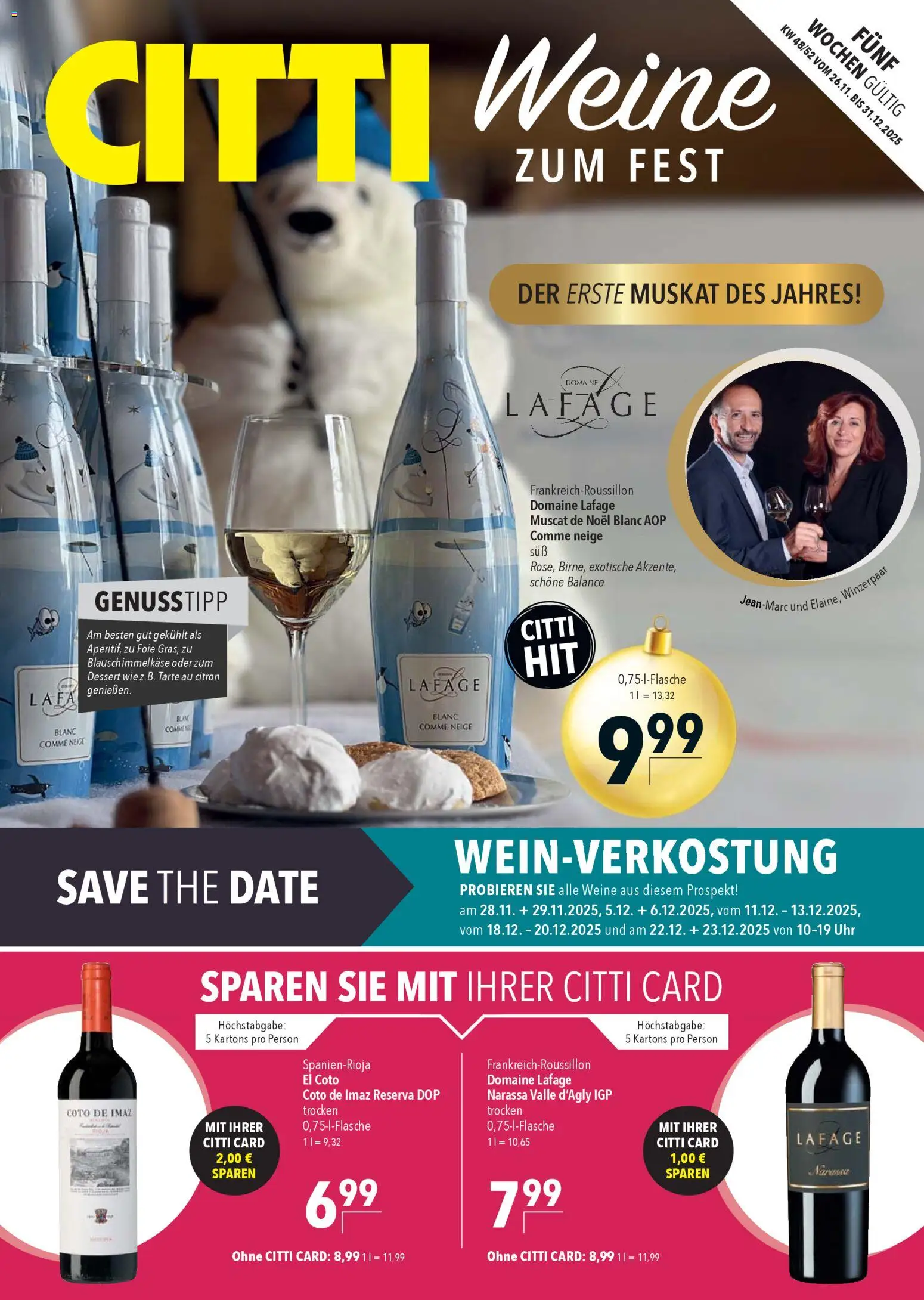 Vorschau von dem Prospekt des Geschäftes CITTI Markt, gültig ab dem 26.11.2025 - Uhr