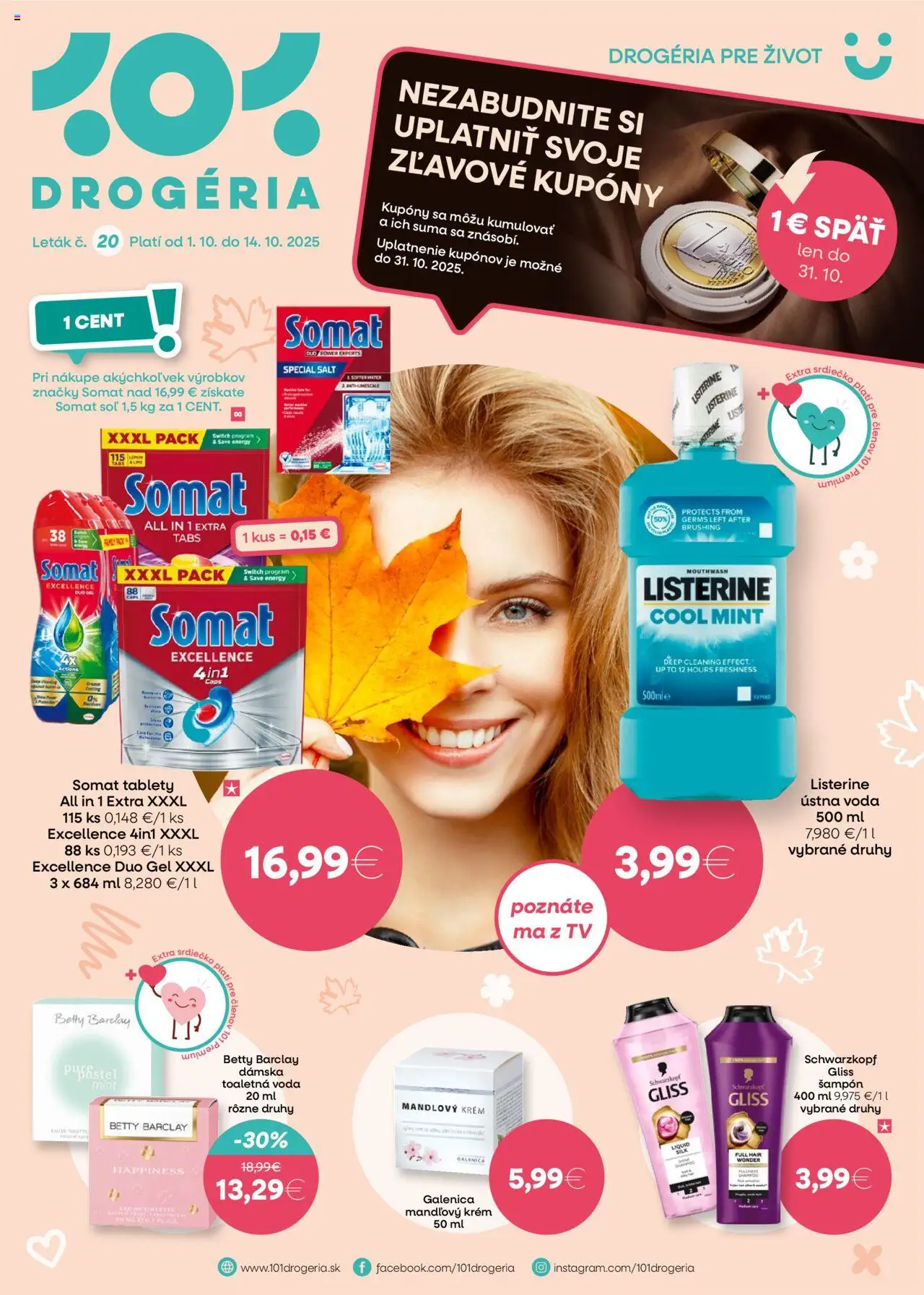 101 drogerie Leták (01.10. - 14.10.2025) - Akčná ponuka