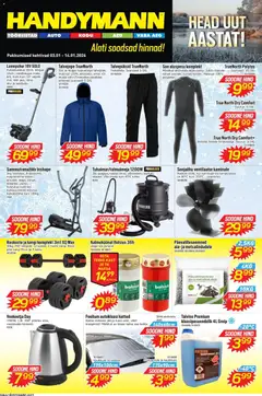 Handymann kliendilehe eelvaade alates 2026.01.03