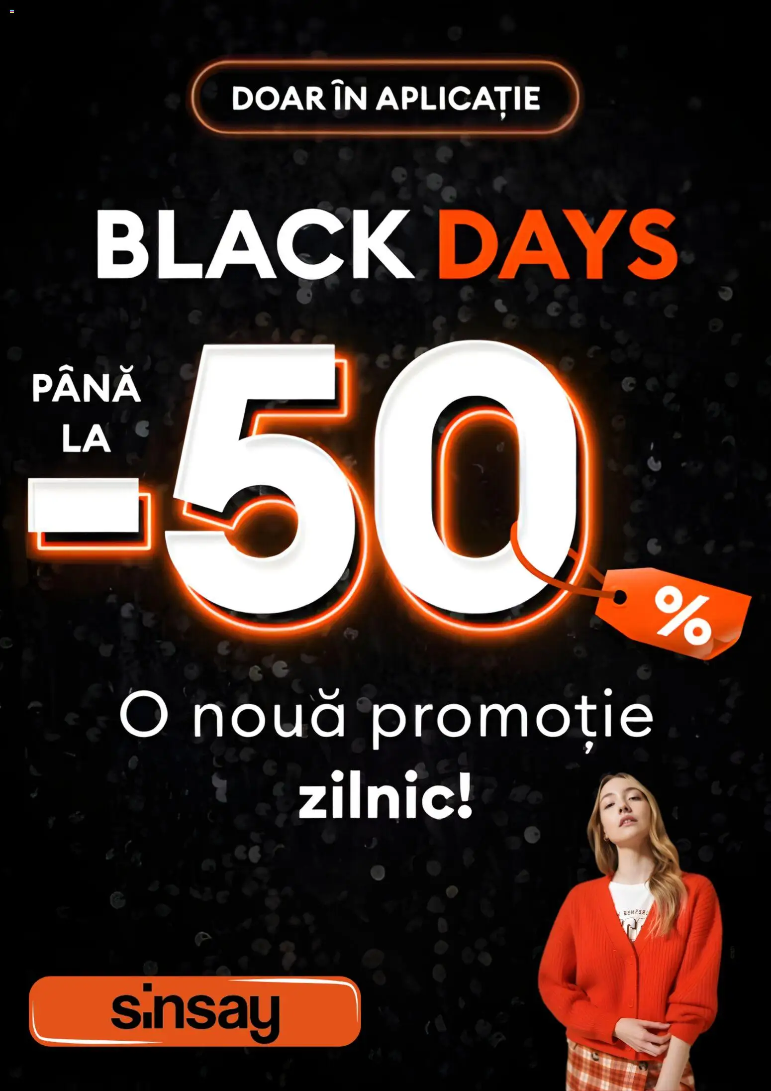 Previzualizarea de cataloage: Sinsay Black Friday valabil de la 21.11.2025