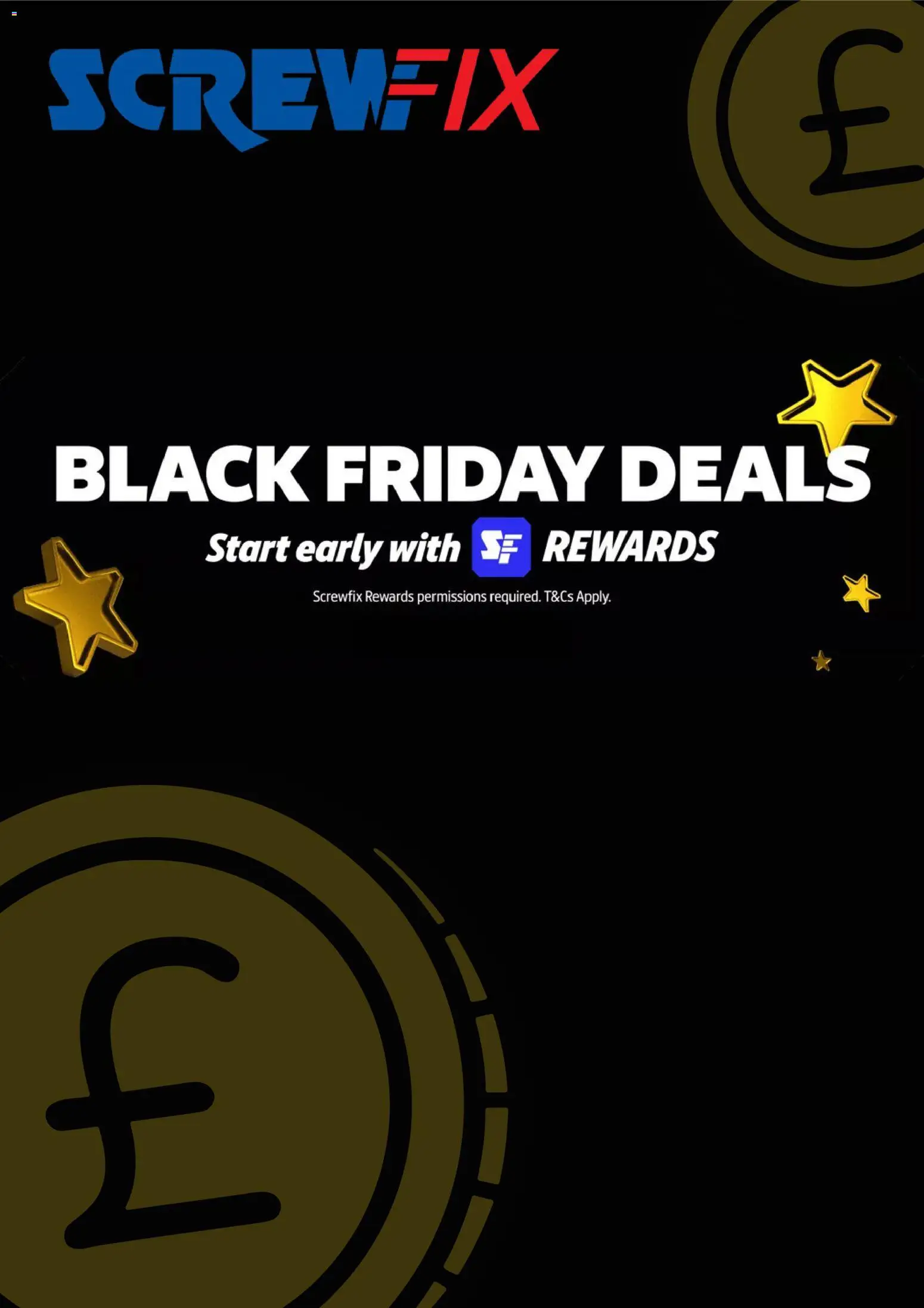 Preview of Screwfix Black Friday notice valid from 03/11/2025