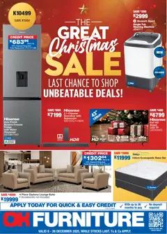 Preview of OK Furniture flyer valid from 08/12/2025