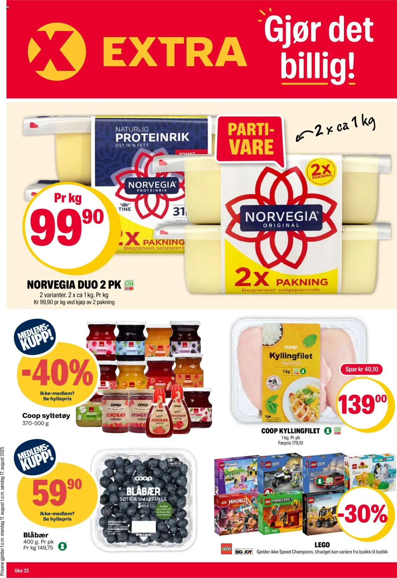 Kundeavis Coop Extra gyldig fra 11/08/2025 - Sidenummer 1