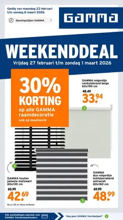 Voorbeeld van Gamma - Weekend van winkel GAMMA geldig vanaf 23-02-2026
