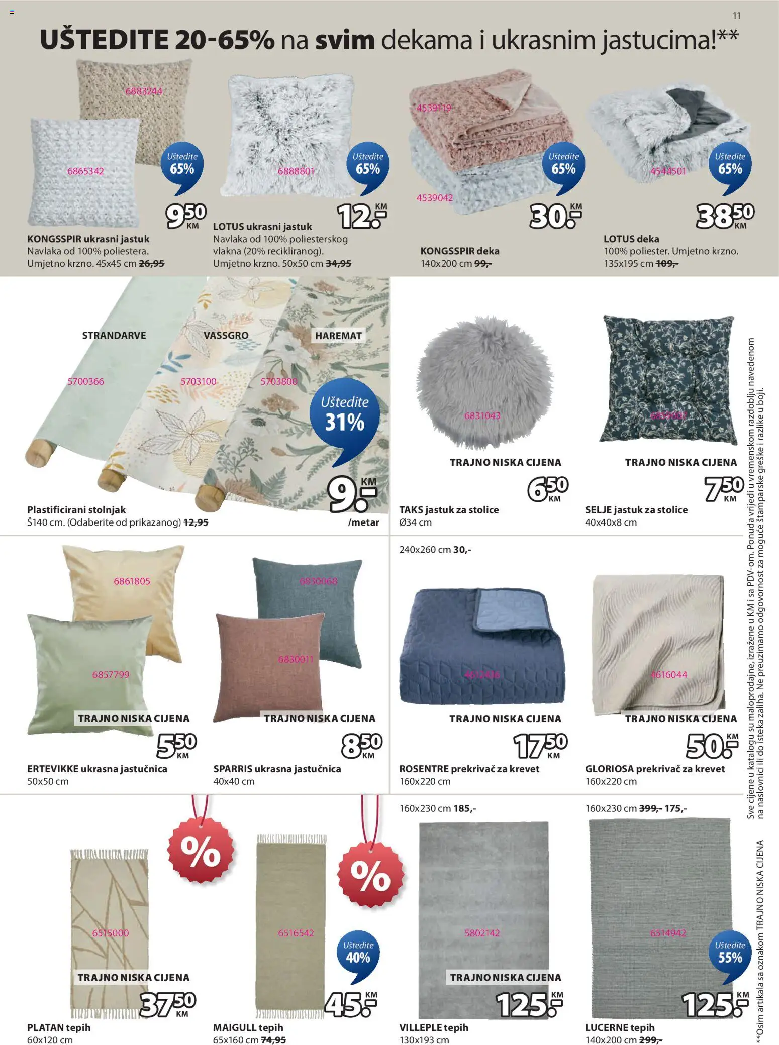 Pregled letka Katalog trgovine JYSK vrijedi od 2026.01.07