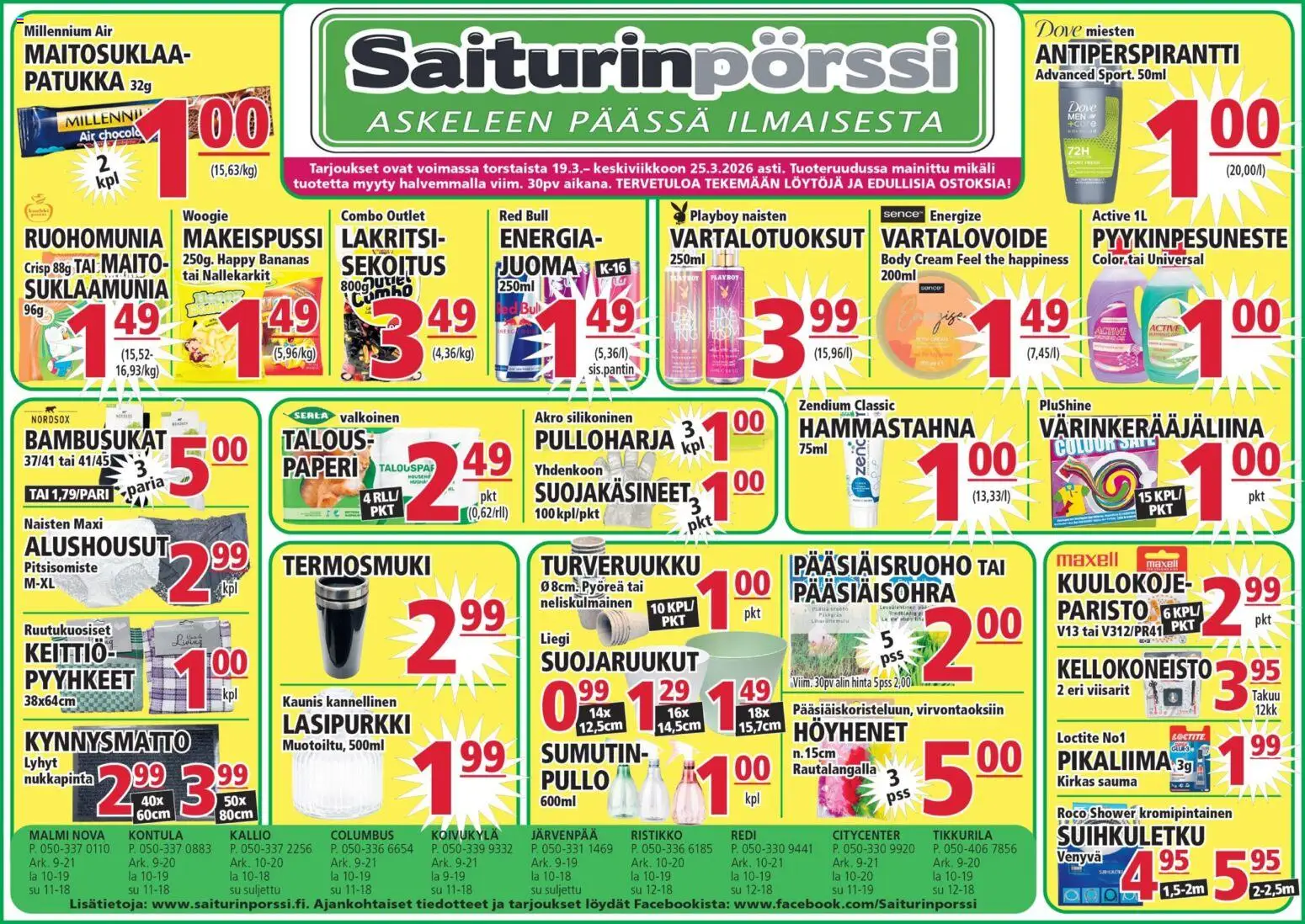 Kaupan Saiturinpörssi Saiturinpörssi tarjoukset esikatselu, voimassa 19/03/2026