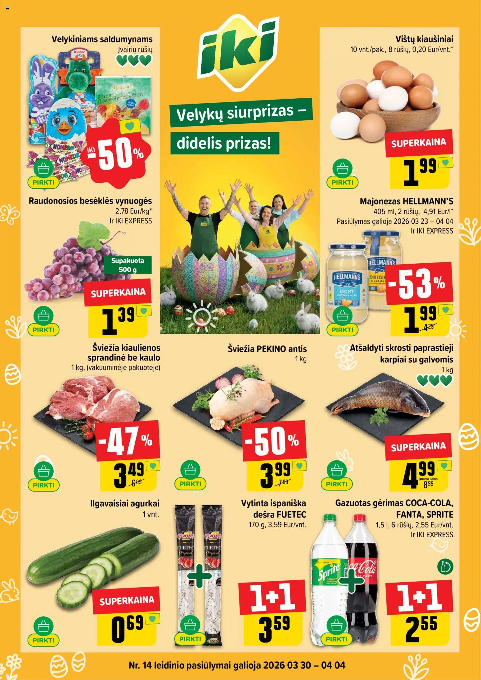 IKI parduotuvės leidinio IKI leidinys galiojančio nuo 2026.03.30 peržiūra