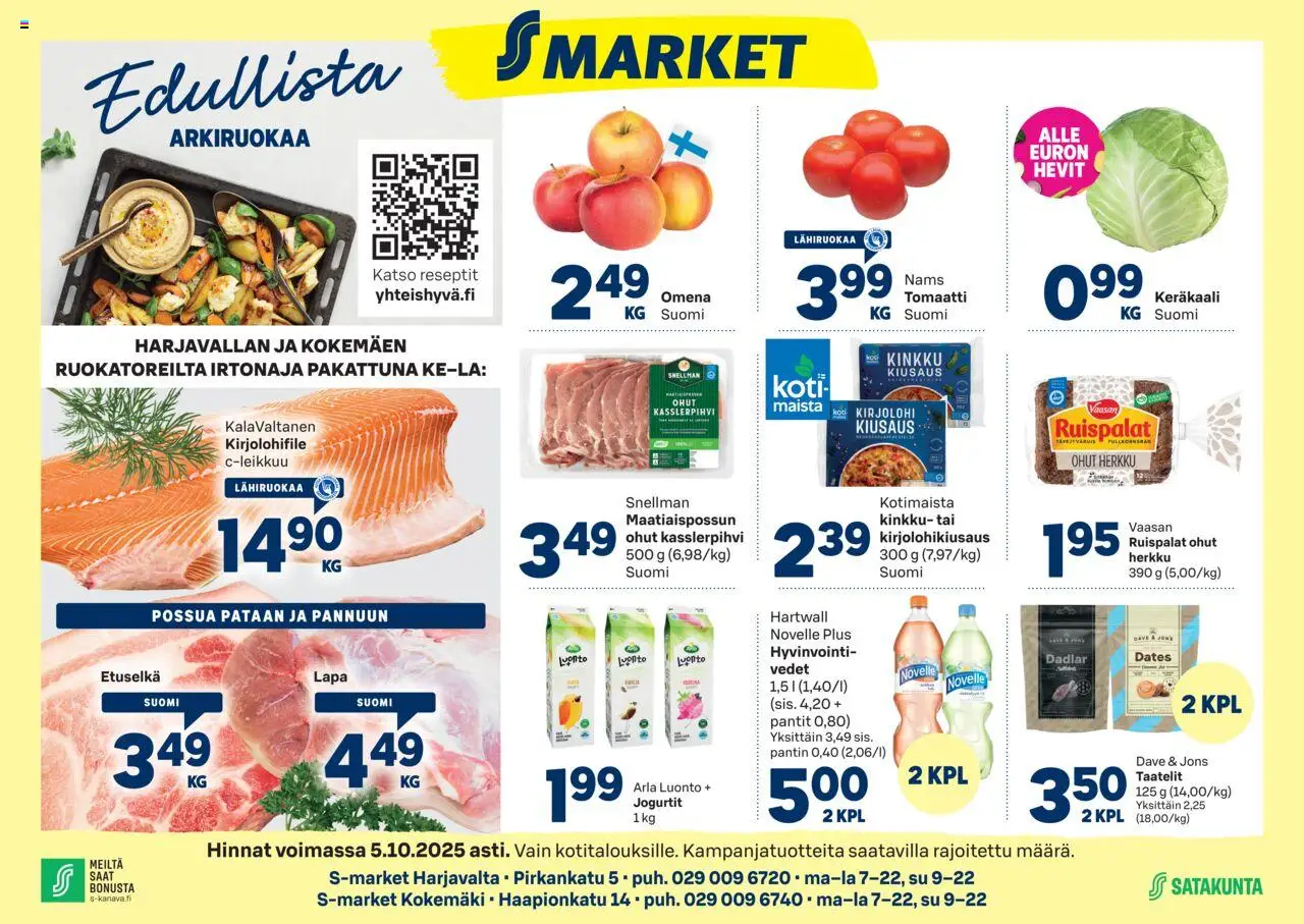 S-market-kaupan Harjavalta voimassa 01/10/2025 - Sivulla 1