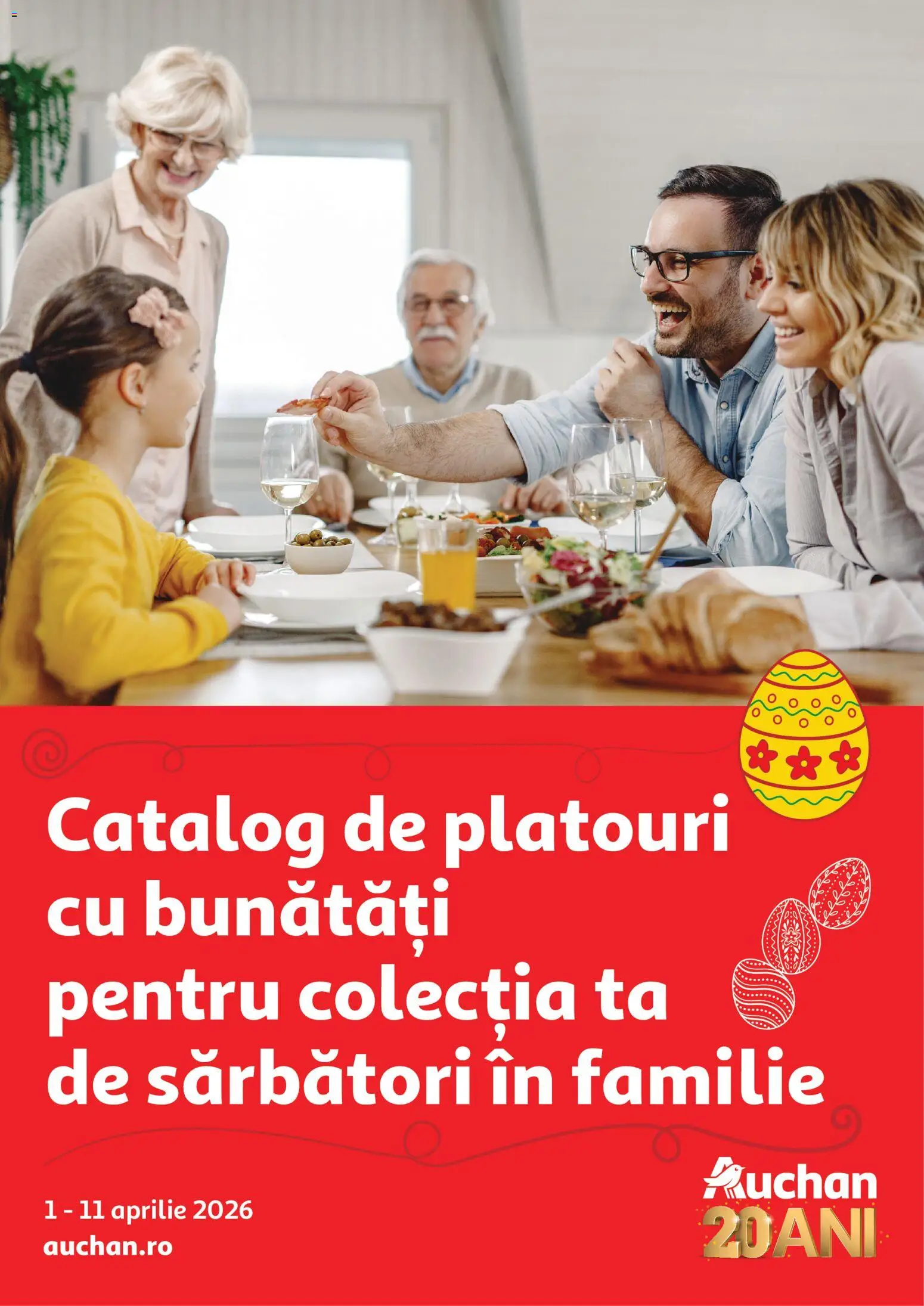 Previzualizarea de cataloage: Auchan Auchan Catalog platouri gastro valabil de la 01.04.2026