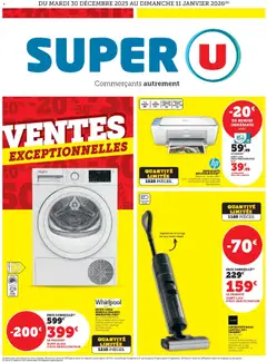 Prévisualisation de Ventes exceptionnelles ! du magasin Super U formulaire valide 30/12/2025