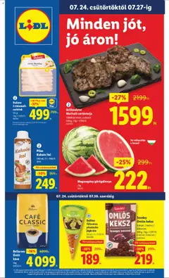Lidl - Akciós újság Lidl megtekintése, amely érvényes 2025.07.24.-től