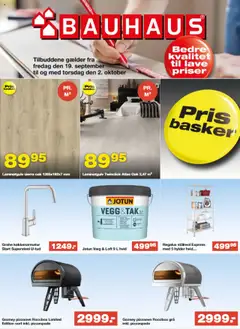 Eksempel på tilbudsavis Tilbudsavis fra butik Bauhaus gyldig fra 19/09/2025