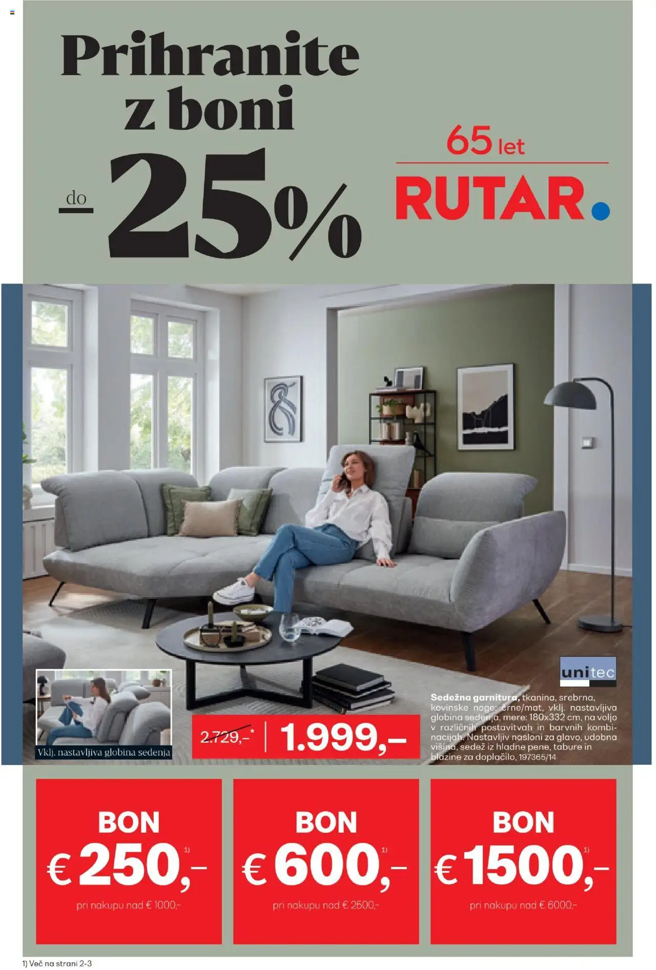 Rutar Katalog od 20.08.2025 - aktualna ponudba - stran 1 - Tabure