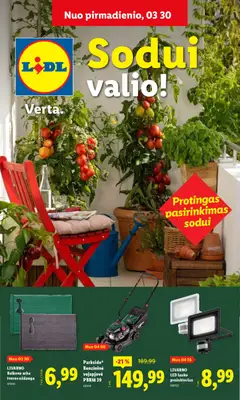 LIDL parduotuvės leidinio LIDL leidinys - Sodui valio galiojančio nuo 2026.03.30 peržiūra