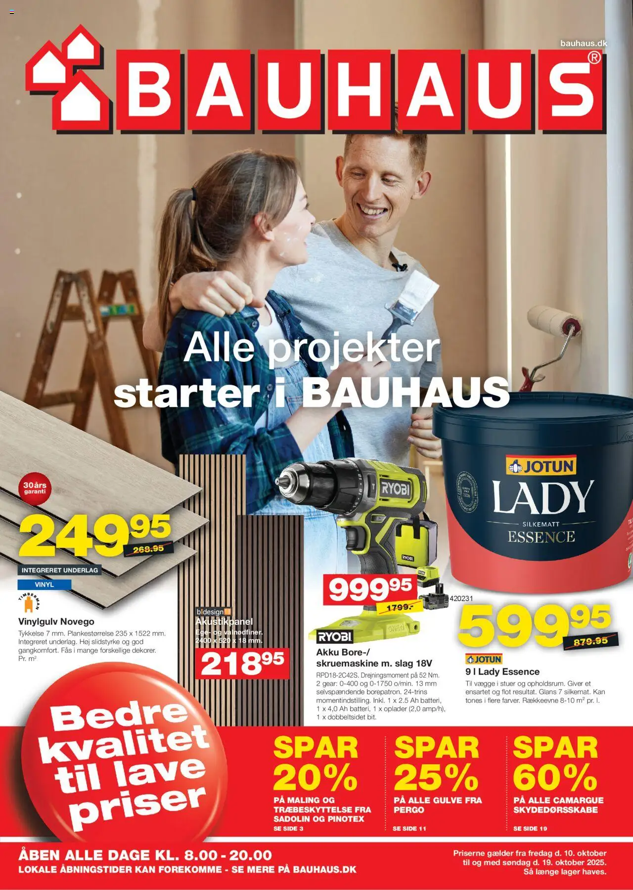 Eksempel på tilbudsavis Tilbudsavis fra butik Bauhaus gyldig fra 10/10/2025 - Maling