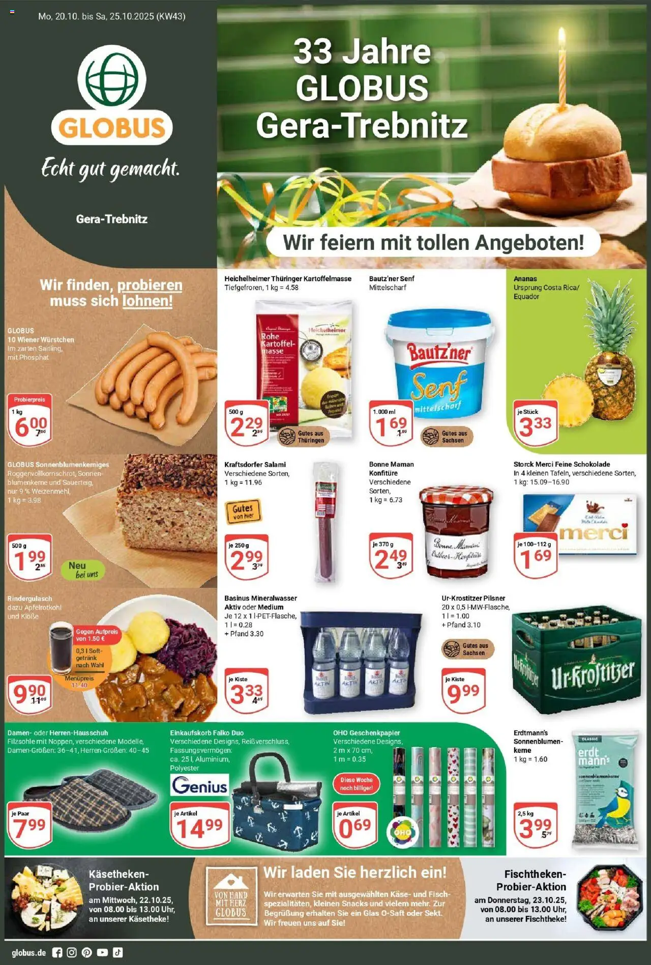 Globus Prospekt ab Montag 19.10.2025 > Prospekt Gera	