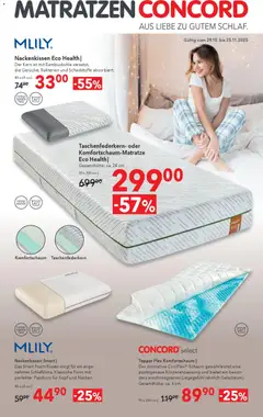 Vorschau von dem Prospekt des Geschäftes Matratzen Concord, gültig ab dem 29.10.2025