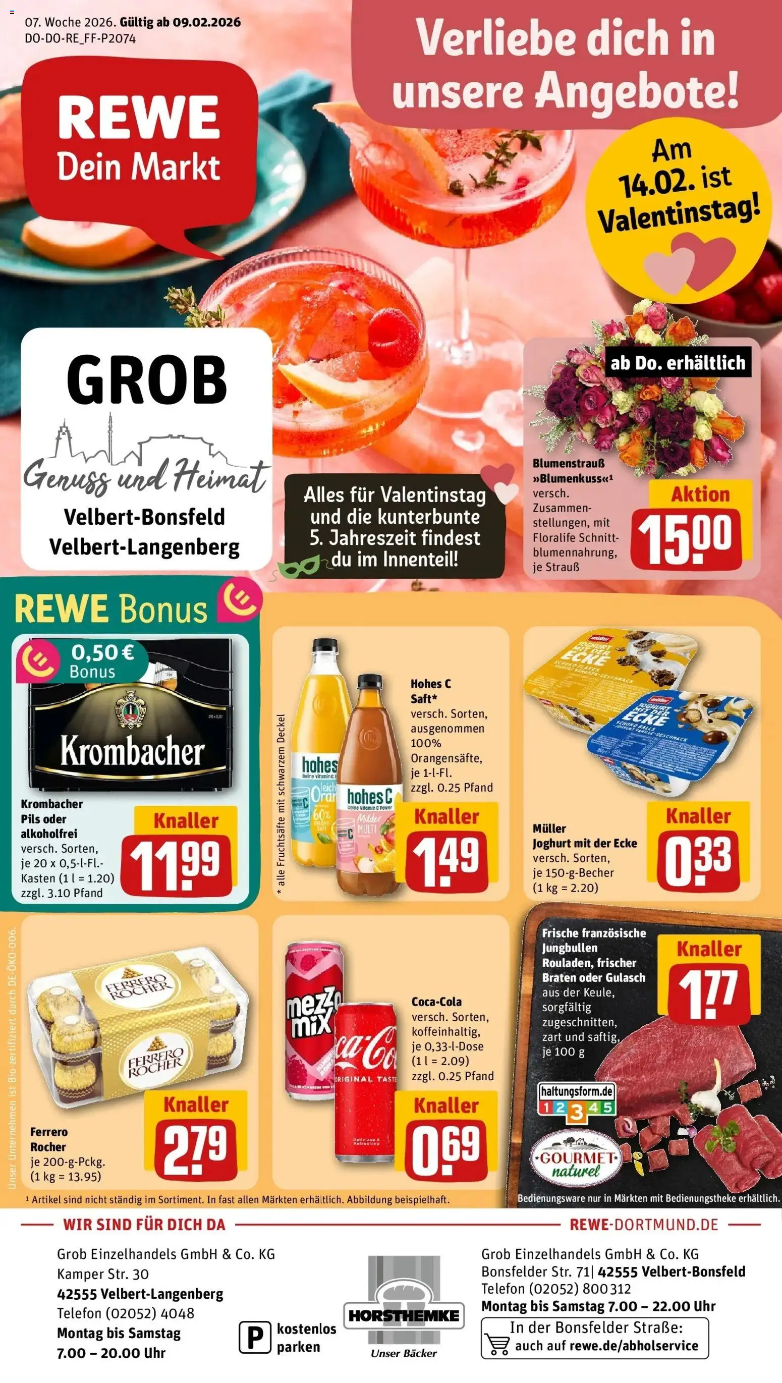 Vorschau von dem Prospekt des Geschäftes Rewe, gültig ab dem 09.02.2026