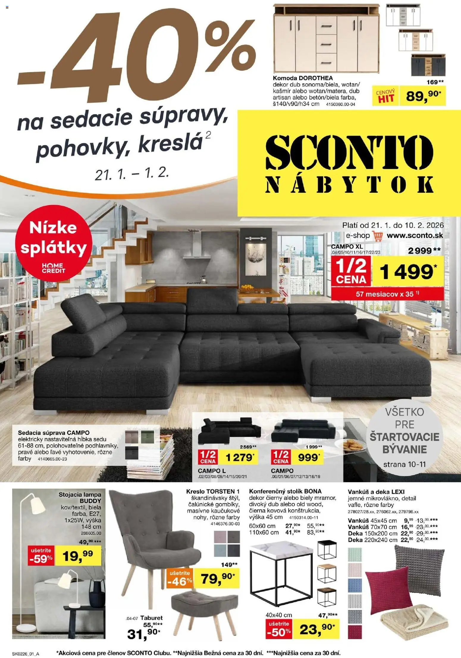 Náhľad Sconto nábytok letáku platného od 21.01.2026