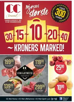 Forhåndsvis Kundeavis fra butikk CC Mat gyldig fra 20/10/2025