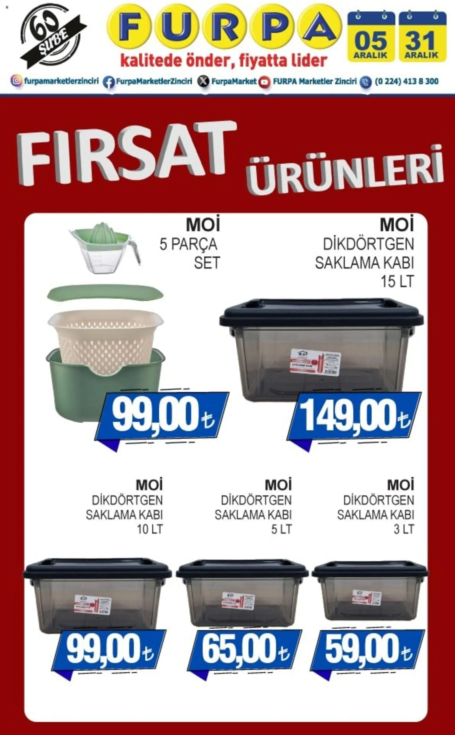 Furpa Fırsat ürünleri 05.12.2025 - Broşürünün önizlemesi