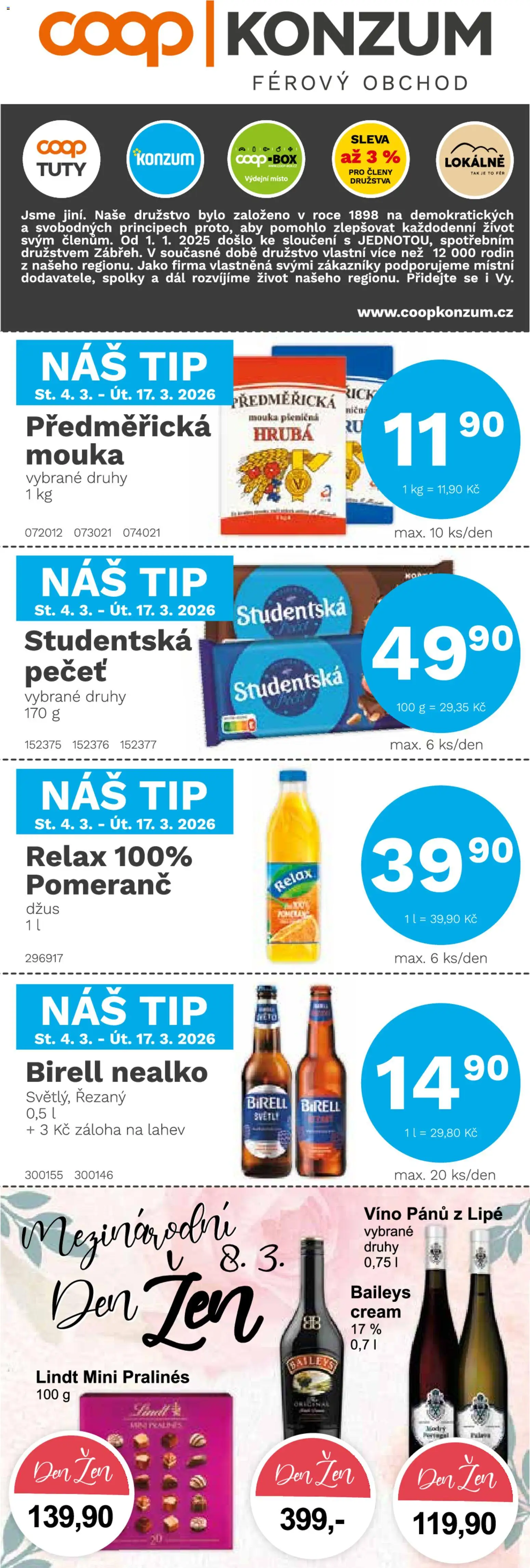 Náhled nabídky: Konzum Leták platný od 04.03.2026