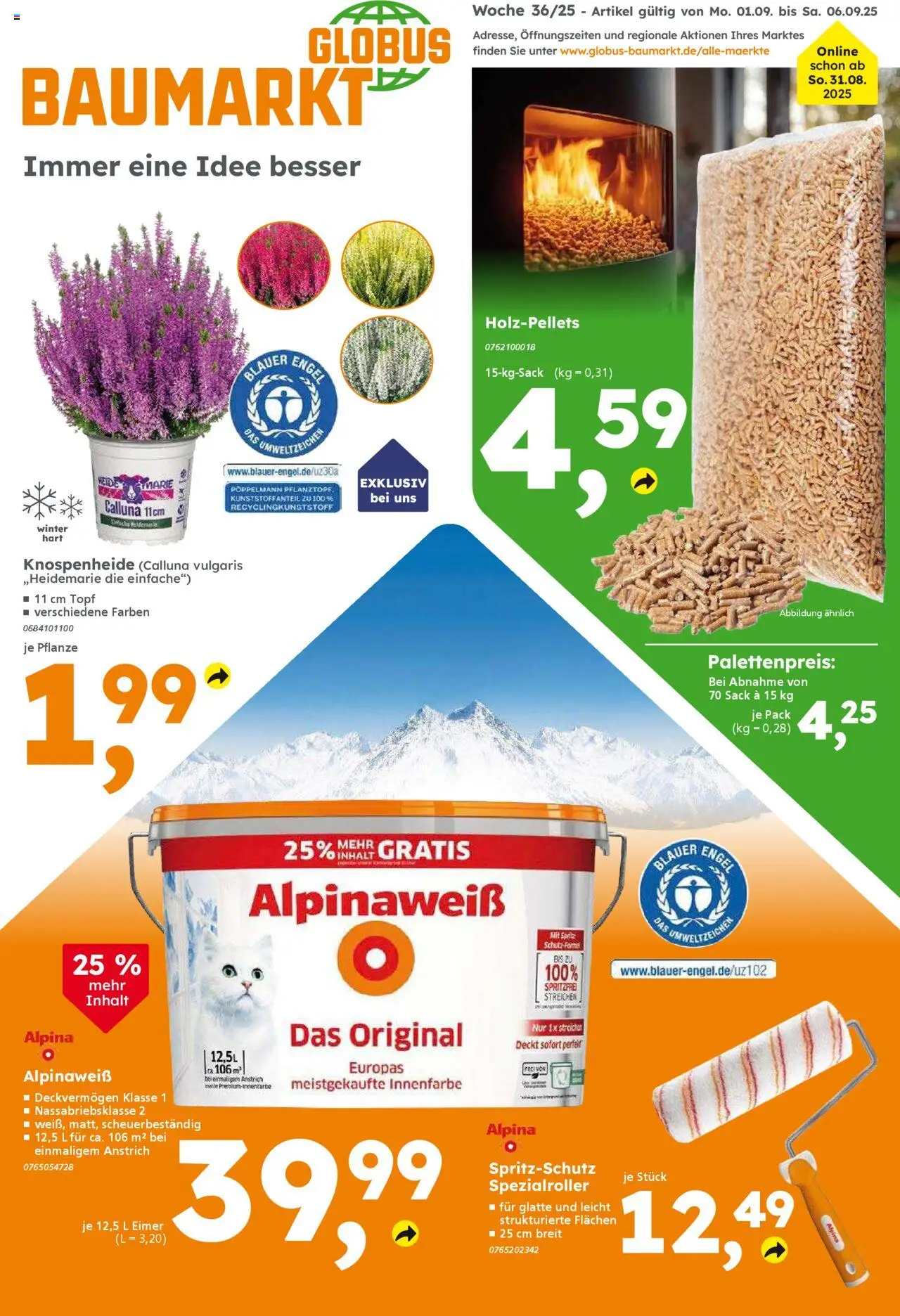 Globus Baumarkt Prospekt (vom 31.08.2025 - 06.09.2025)