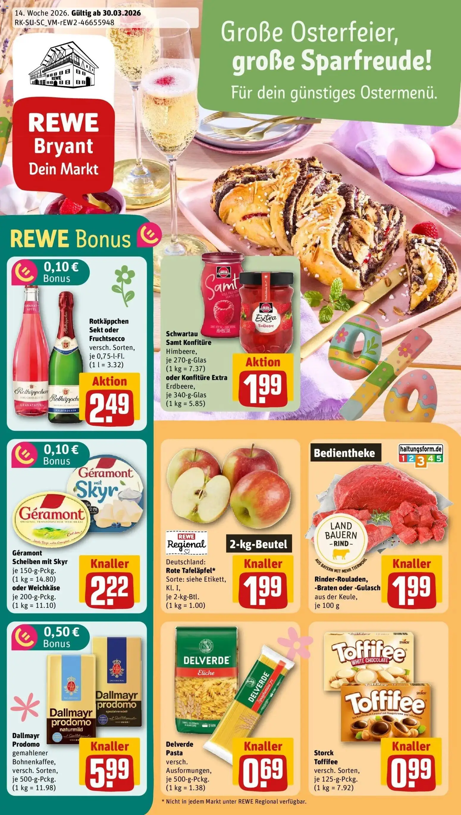 Vorschau von dem Prospekt des Geschäftes Rewe, gültig ab dem 30.03.2026