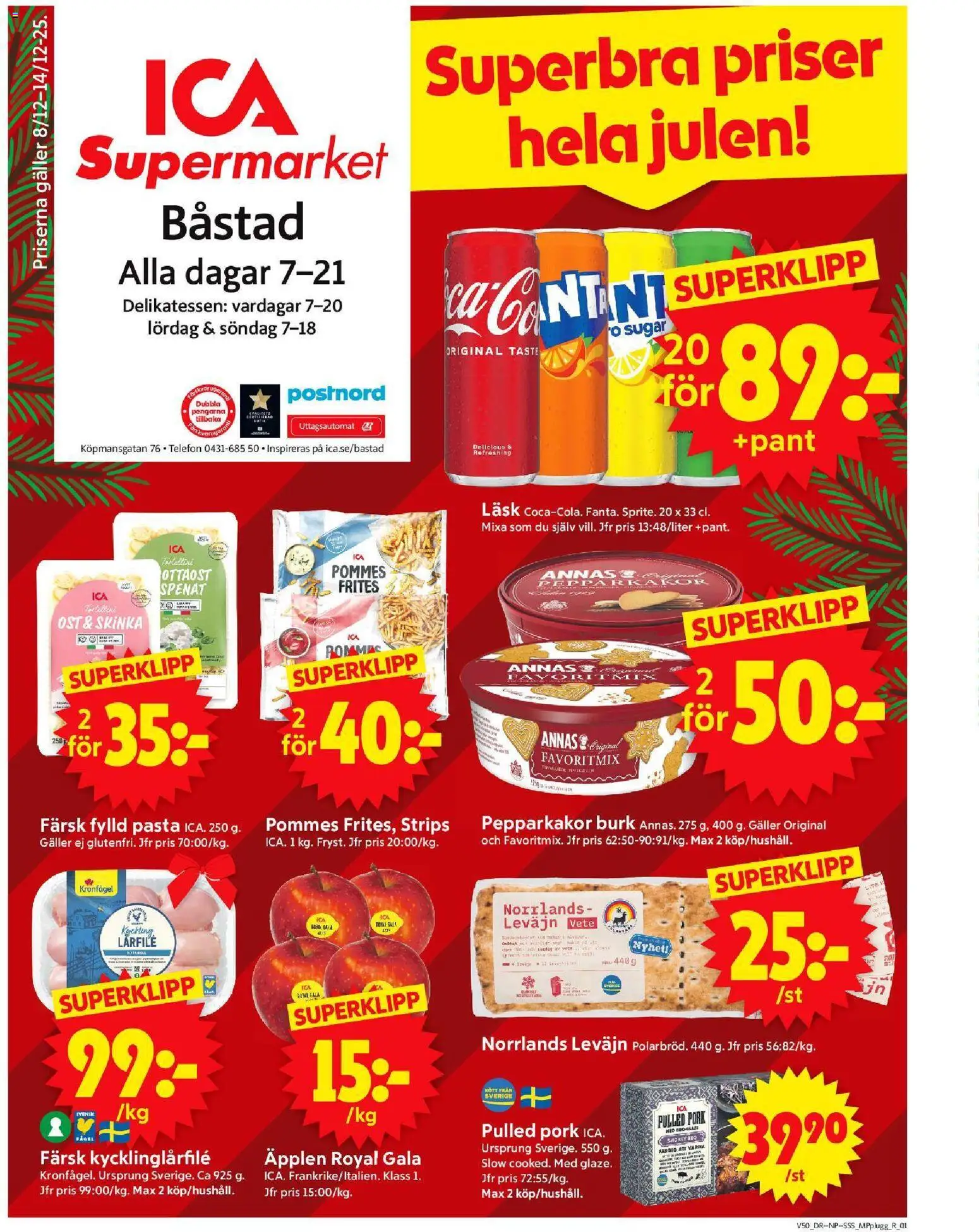 Förhandsgranska reklamblad Båstad från butik ICA Supermarket gäller från 08/12/2025