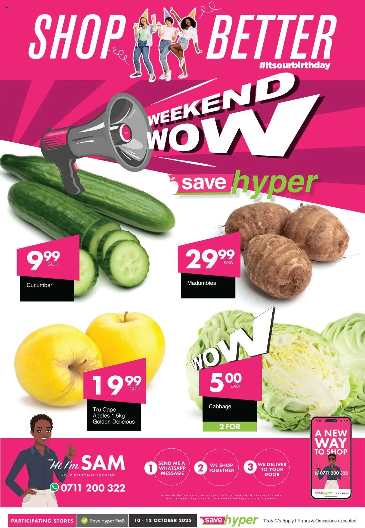 Save Weekend Wow from 10/10 - 12/10/2025 > Promotions