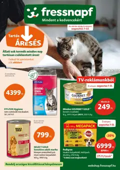 Fressnapf - Akciós újság Fressnapf megtekintése, amely érvényes 2025.08.07.-től