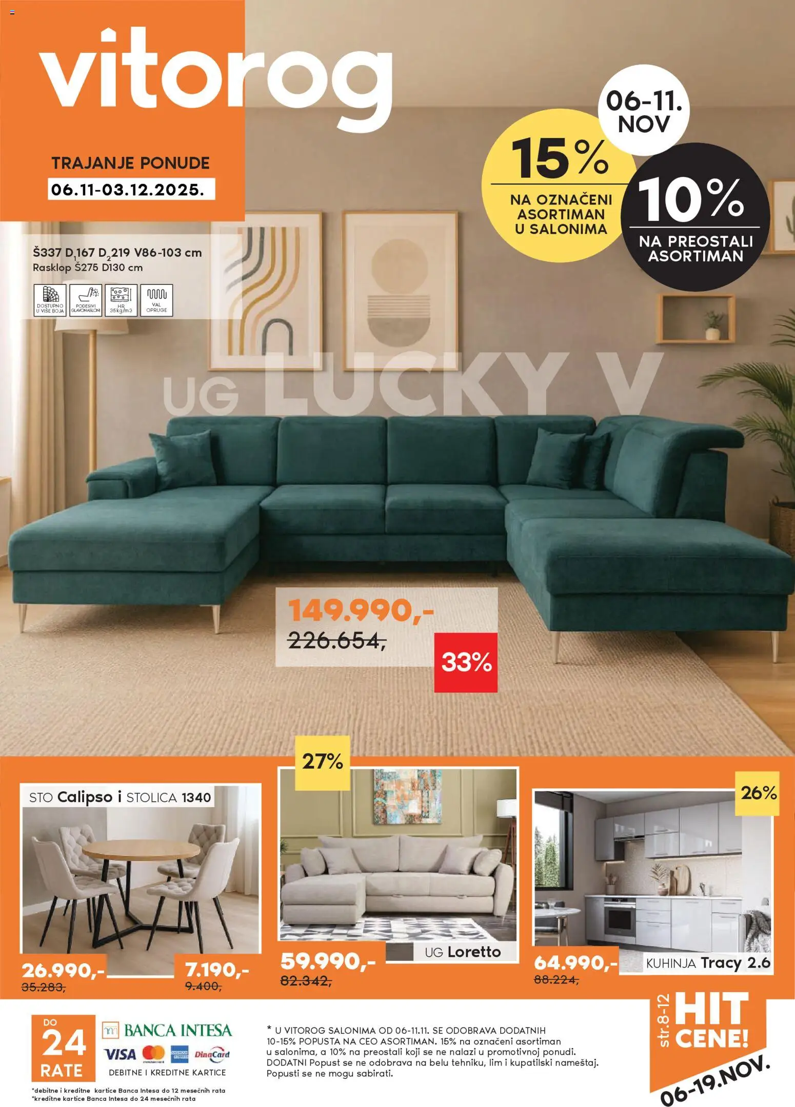 Pregled Vitorog kataloga - važi od 06.11.2025