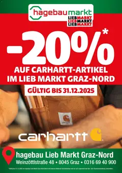 Vorschau der Angebote: Entdecke Hagebau Lieb Markt: Carhartt Aktion gültig ab 08.12.2025