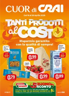 Anteprima dell'opuscolo CRAI volantino Cuor di Crai Valmontone dal negozio CRAI valido da 16/04/2026