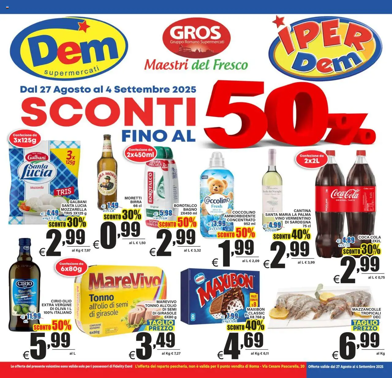 Volantino DEM valido da 27/08/2025 numero di pagina 1