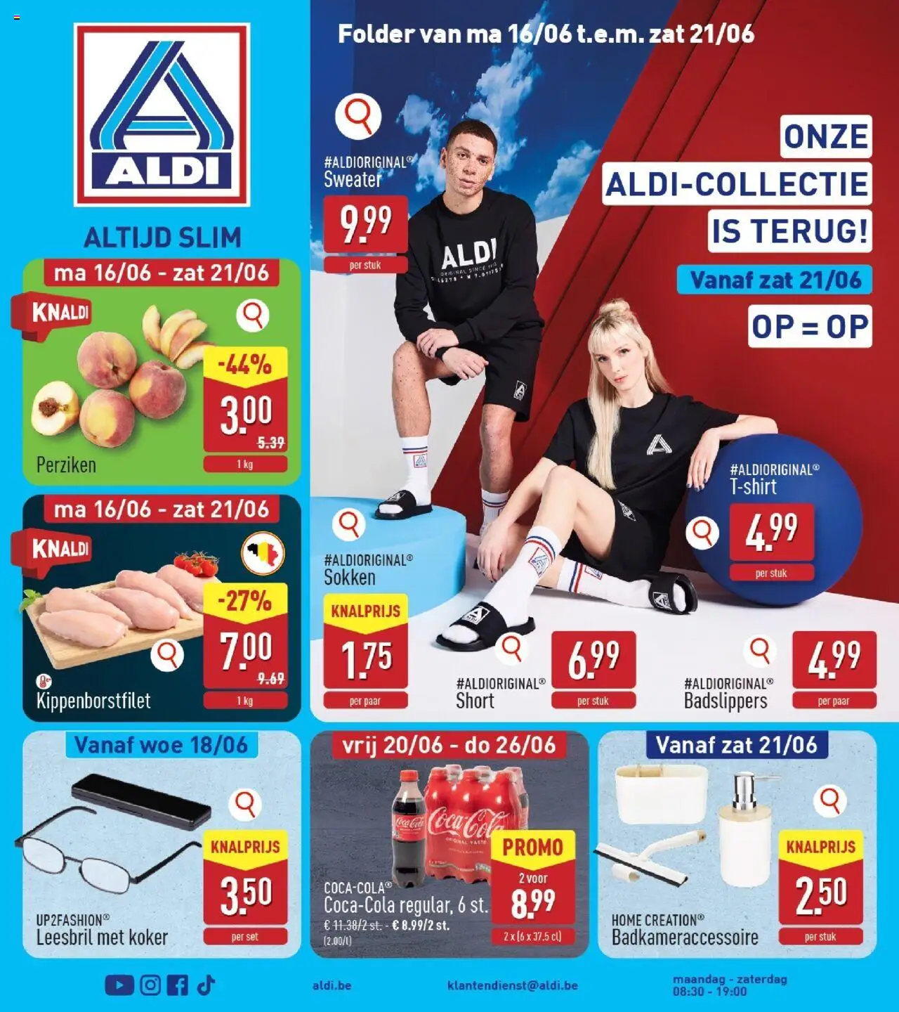 Aldi shop Folder week 25 geldig vanaf 16/06/2025 - Paginanummer 1